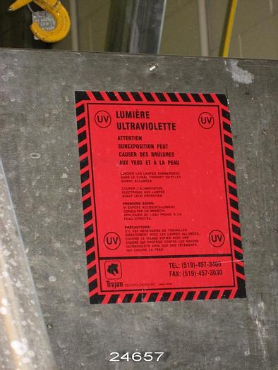 Used Trojan Technologies UV4000 Uv4000 Ultraviolet Water Treatment / Disinfectant System #24657