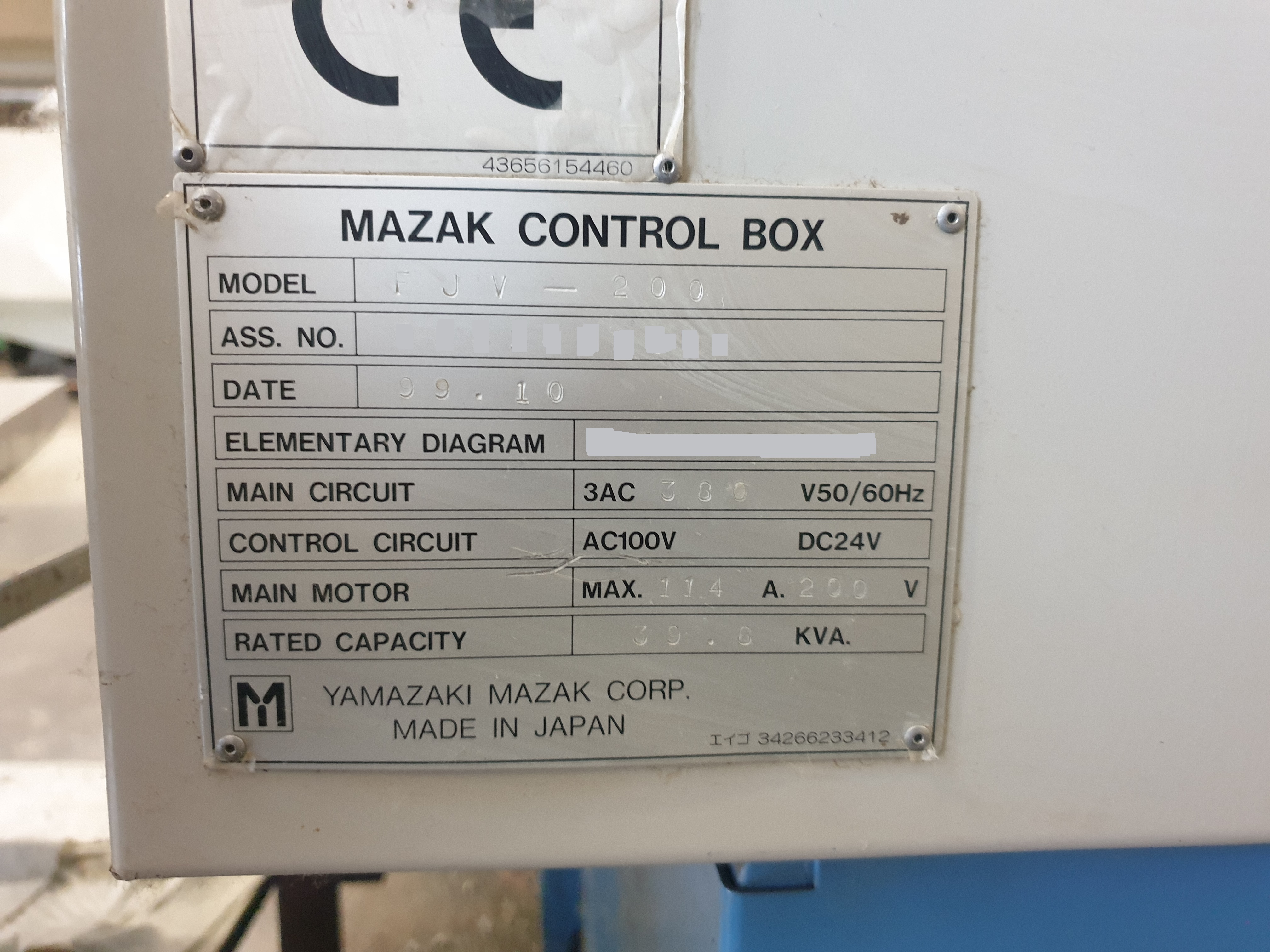 Gebruikt 1999 MAZAK FJV-200