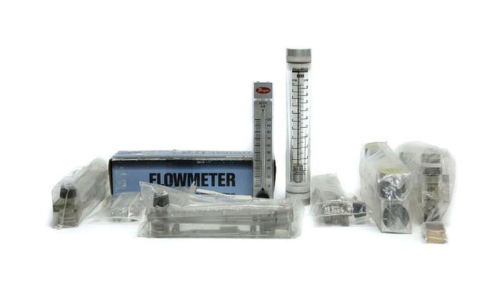 Used Dwyer VFC-141 RMB RMA, Blue-White F410, King Flowmeters Lot of 10 Misc (5169)