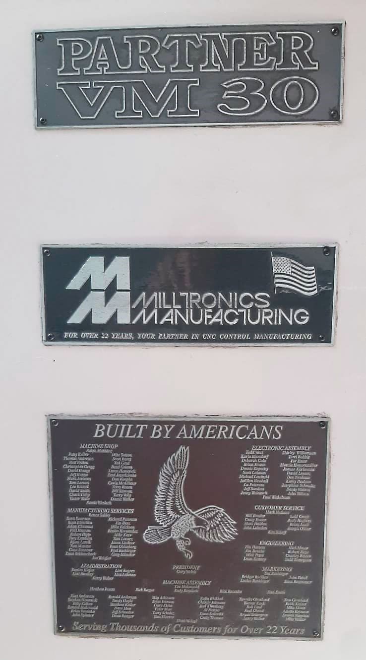 Used Milltronics VM 30 - CNC Vertical Machining centers - 1998