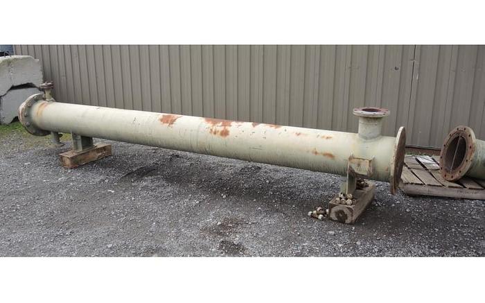 Used USED HEAT EXCHANGER, SHELL & TUBE, 198 SQ. FT., CARBON STEEL