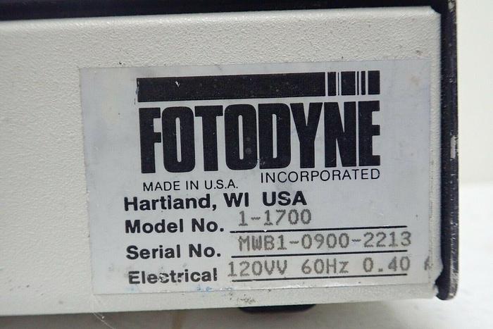 Used Fotodyne Model 1-1700 FOTO/Phoresis WL White Light