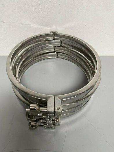 Used Double-Pin Heavy Duty Stainless Steel 10" Clamps