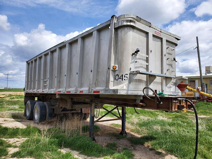 Used 1991 26' Fruehauf End Dump Trailer
