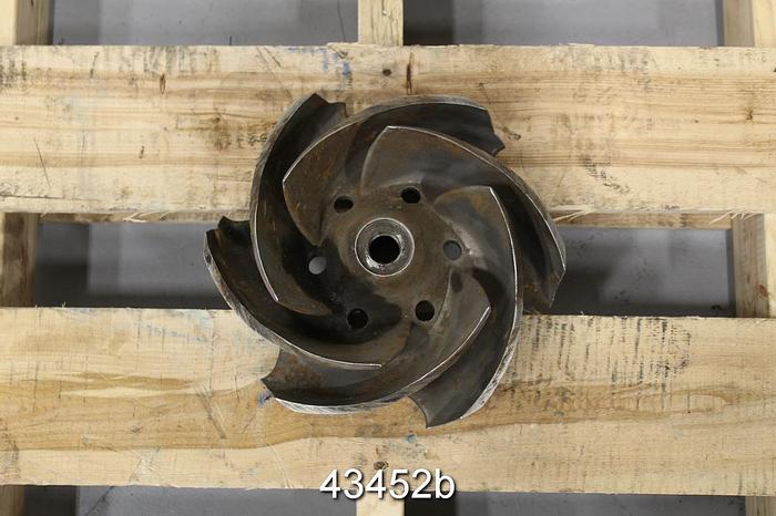 Used Goulds 3175 6x12x12 6-Vane 10.5" Diameter Impeller #43452
