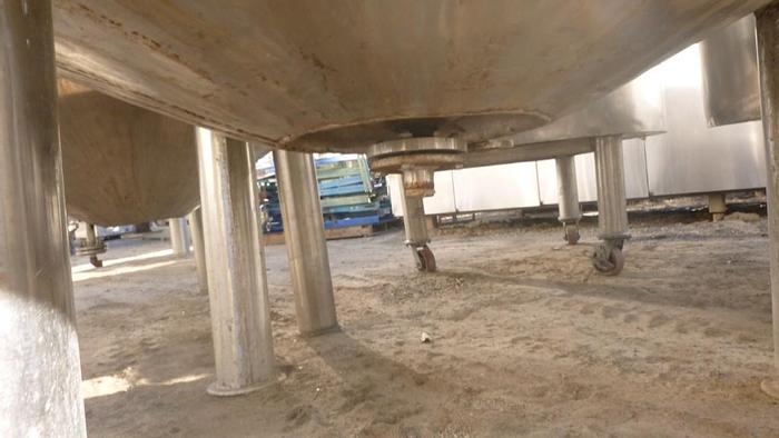 Used Tank, 325 Gallon, 316 Stainless Steel, 54" X 30", Jacketed, OT/CB #S743528