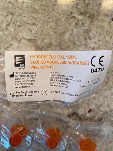 New Edge Systems Hydrafacial Orange Tips (15 Quantity) Hydropeel