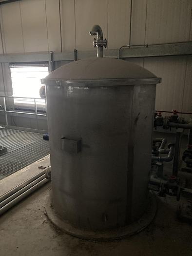 Used Enerfab 470 gallon 316L stainless steel vertical tank
