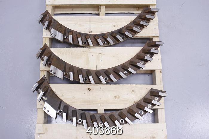 Used Fiberprep Scavenger Size III Rotor Vane Segments #40386