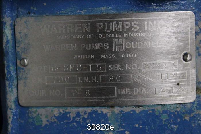 Used Warren 6-SM0-15 Pump #30820
