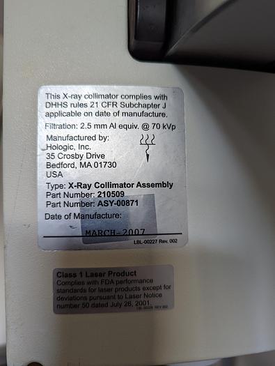 Used Hologic Fluoroscan Insight 2 C-arm
