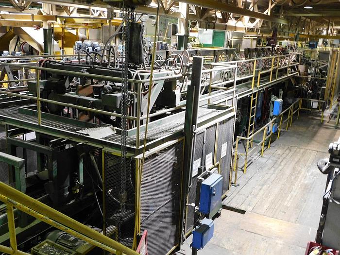 Used Kockums Cancar Chip-N-Saw Canter Line, DLI, 18" X 20'