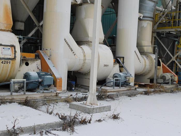 Used Carter Day/Air Cure 376 AC10 Bagouse System