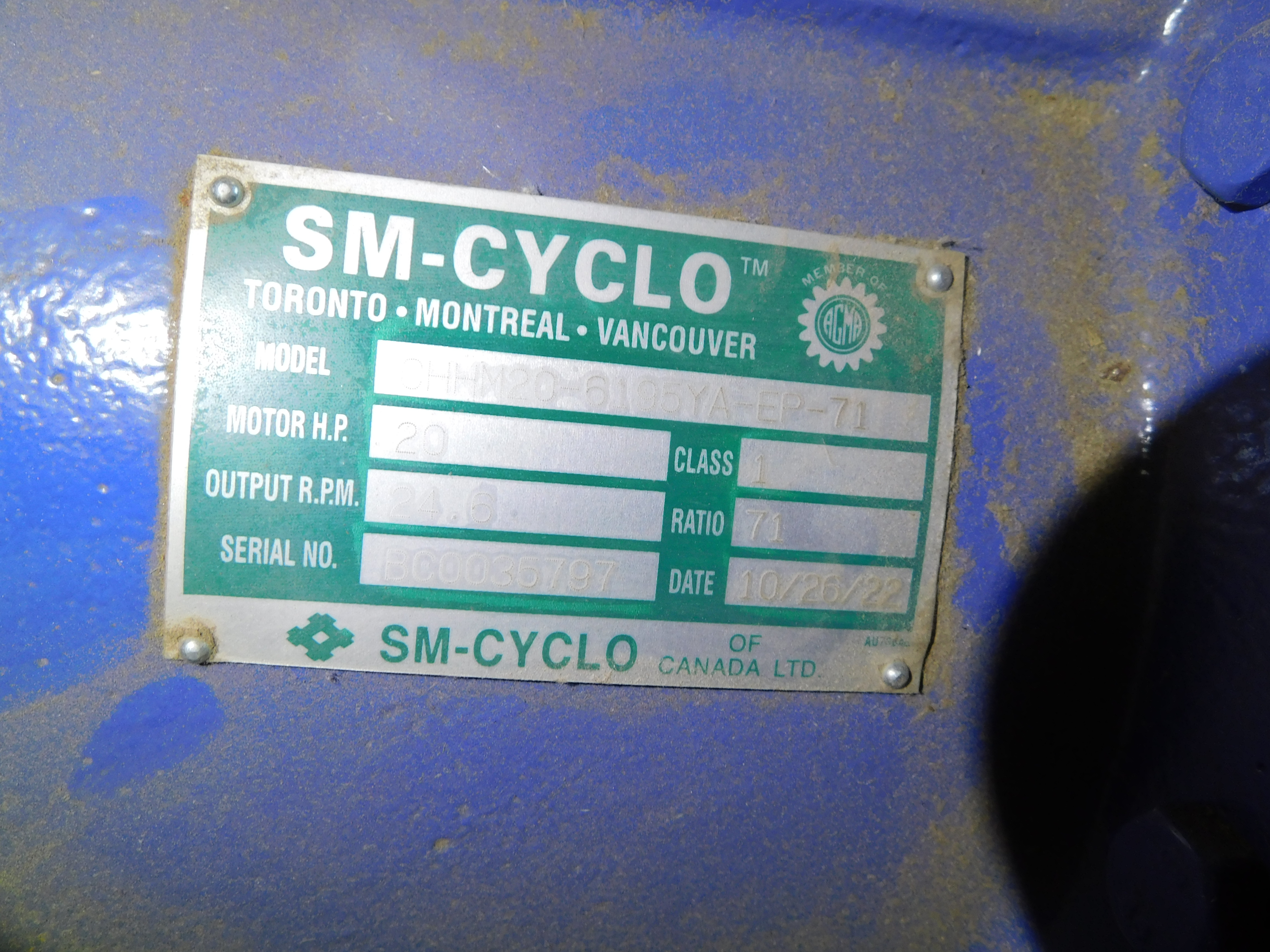 Used SM-CYCLO  REDUCERS