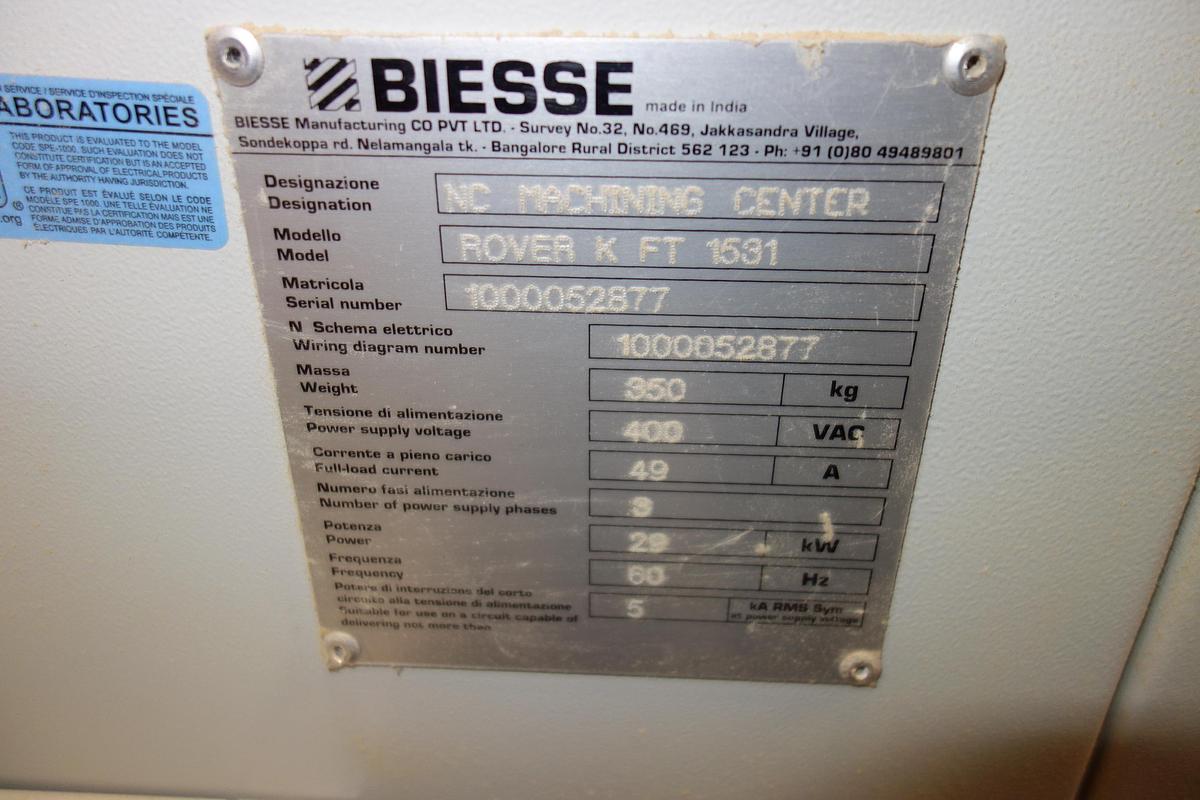 Used 2023 Biesse Rover K FT 1531 CNC Router