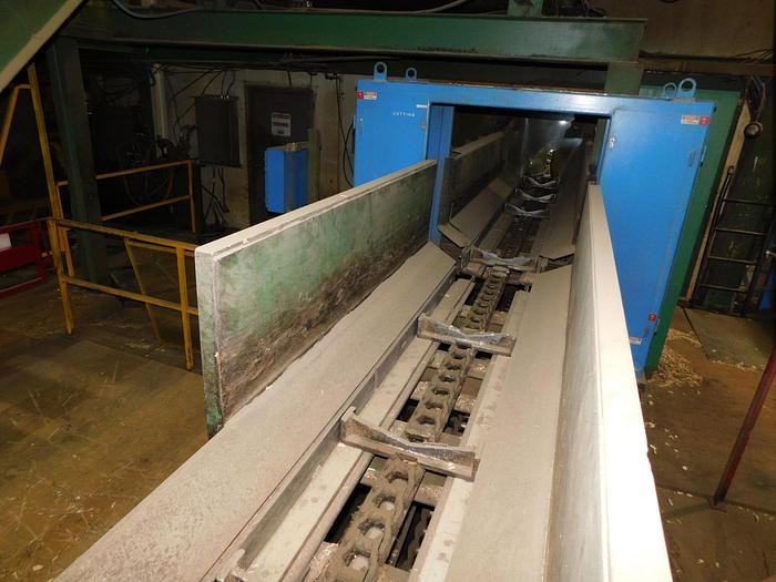 Used Kockums Cancar Chip-N-Saw Canter Line, DLI, 18" X 20'