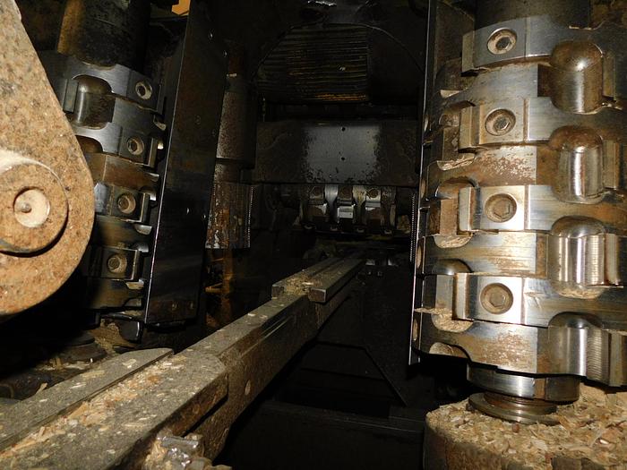 Used Kockums Cancar Chip-N-Saw Canter Line, DLI, 18" X 20'