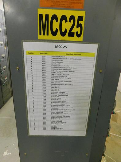 Used Square D Model 6 MCC's & Mill Electrics