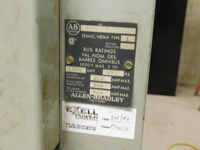 Used Square D Model 6 MCC's & Mill Electrics