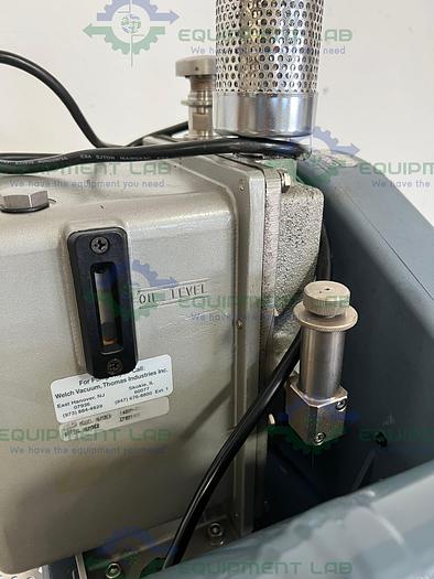 Used Welch  1402N Chemstar Rugged Belt  Vacuum Pump w/ Motor Division C63CXGZP Motor