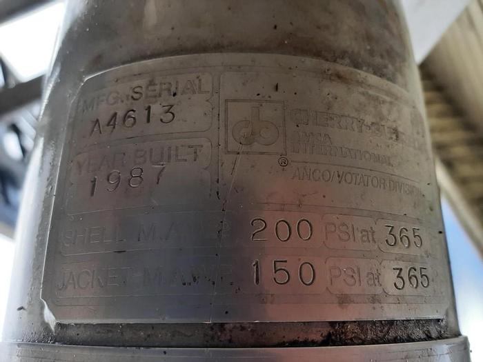 Used Heat Exchanger, Tube-in-tube, 4" X 9'10", 316 S/st, Jkt #L743697