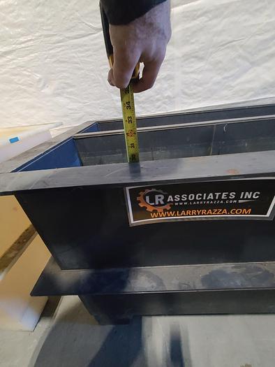 Used Polypro Tank Counter Flow Rinse side and bottom support 70" x 28" x 29" Plating