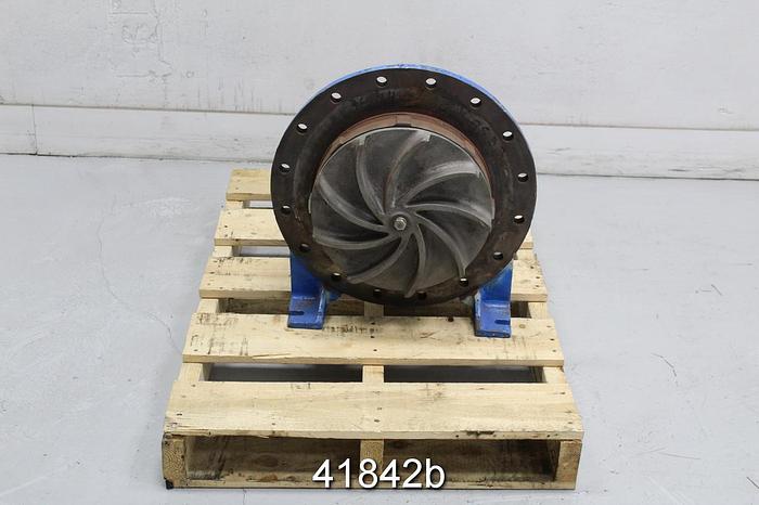 Used Sulzer 3320-4x3x13 Pump Power End, 9-Vane 13" Stainless Steel Impeller #41842