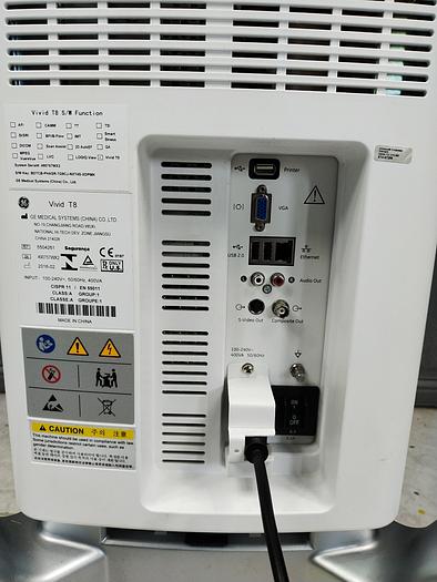 Gebraucht GE Vivid T8 Ultraschallsystem für Herz- und Gefäß-Ultraschall mit Kardio Sonde SW: R1.0.7