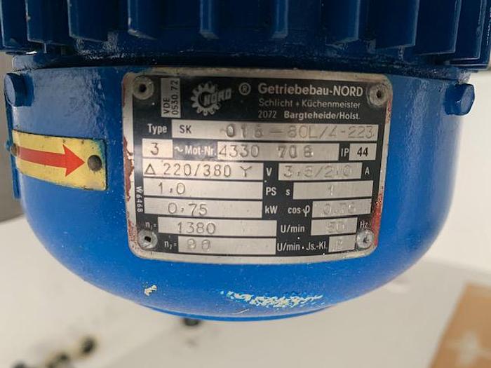 Used 850 liters rustfri proces tank