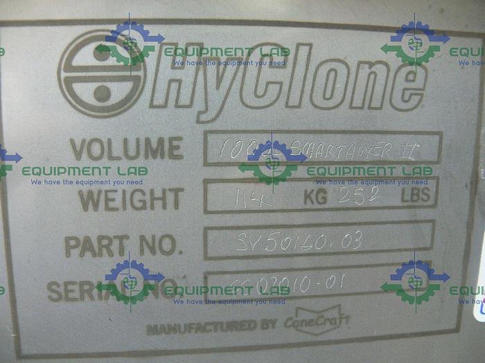 Used ConeCraft Hyclone 1000L Smartainer II Stainless Steel Bin w/ Bottom Opening