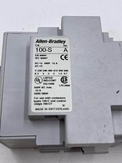 Used Allen-Bradley 100-C30D*00 Ser B 100-S Ser A 
