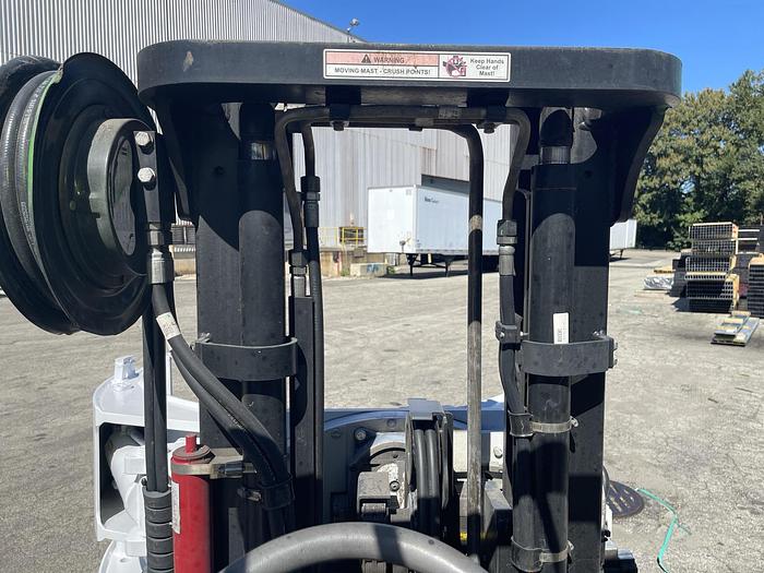 Used 12,000 POUND HYSTER ROLL CLAMP FORKLIFT W/ 60" CASCADE CLAMP 1,600 HOURS - PENDING