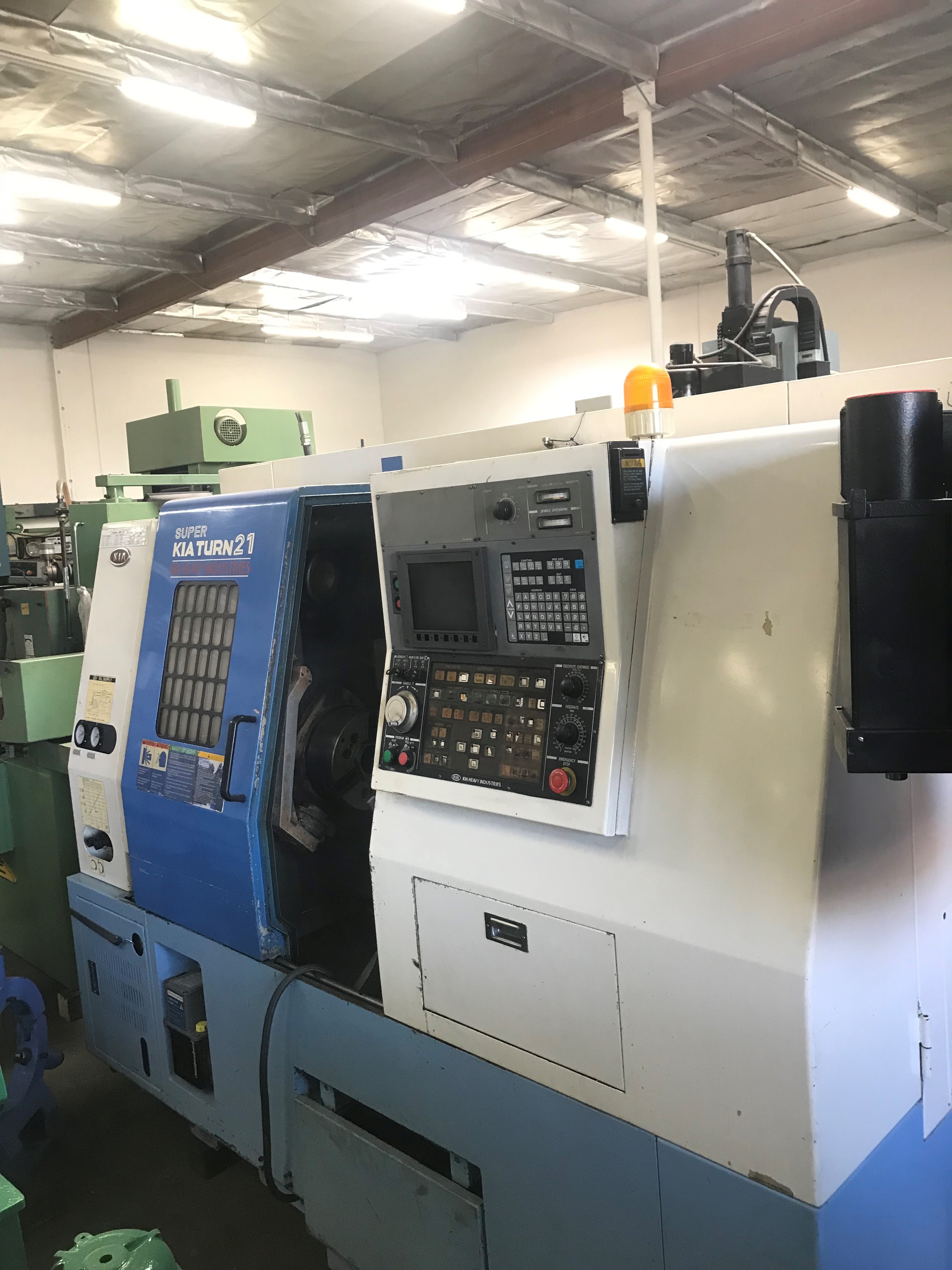 Used Kia Super Turn 21 CNC Turning Center 13.78" x 16.14" #6366
