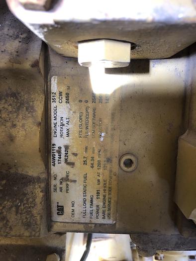 Used Cat 3512 diesel gen set cores