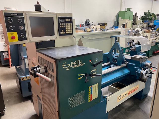 Used Bridgeport Romi 16" x 40" EZ Path CNC Lathe #5765