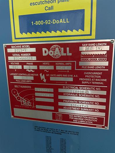 Used 1998 DoALL 2013-V