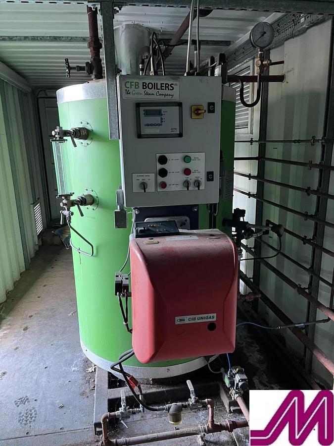Used 2017 CFB Conatinerised Twin Boiler House with 2 x 475 kg / hr boilers