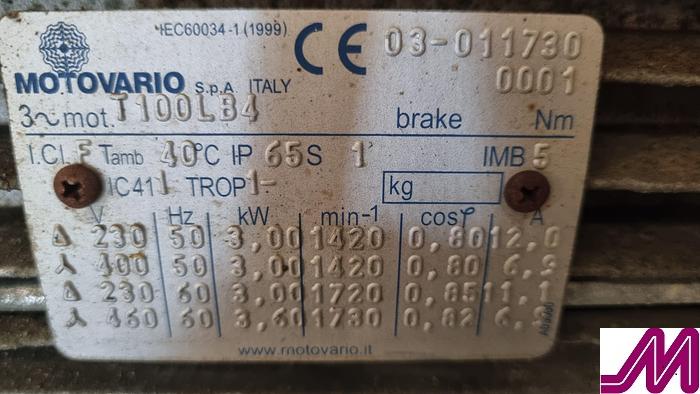 Used Maso MR135 3" Sine Pump