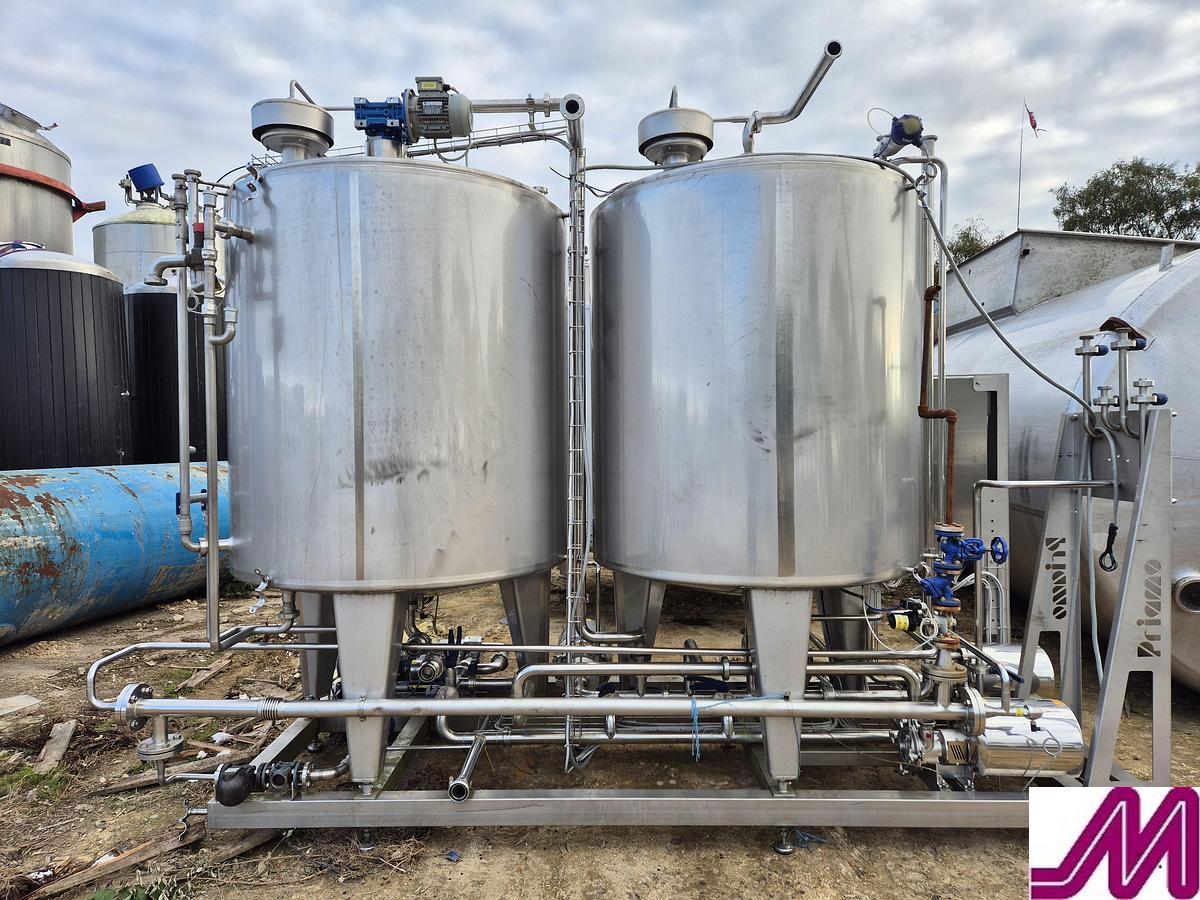 Used 2018 Priamo  Process Skid with 2 x 2,000 Litre Tanks