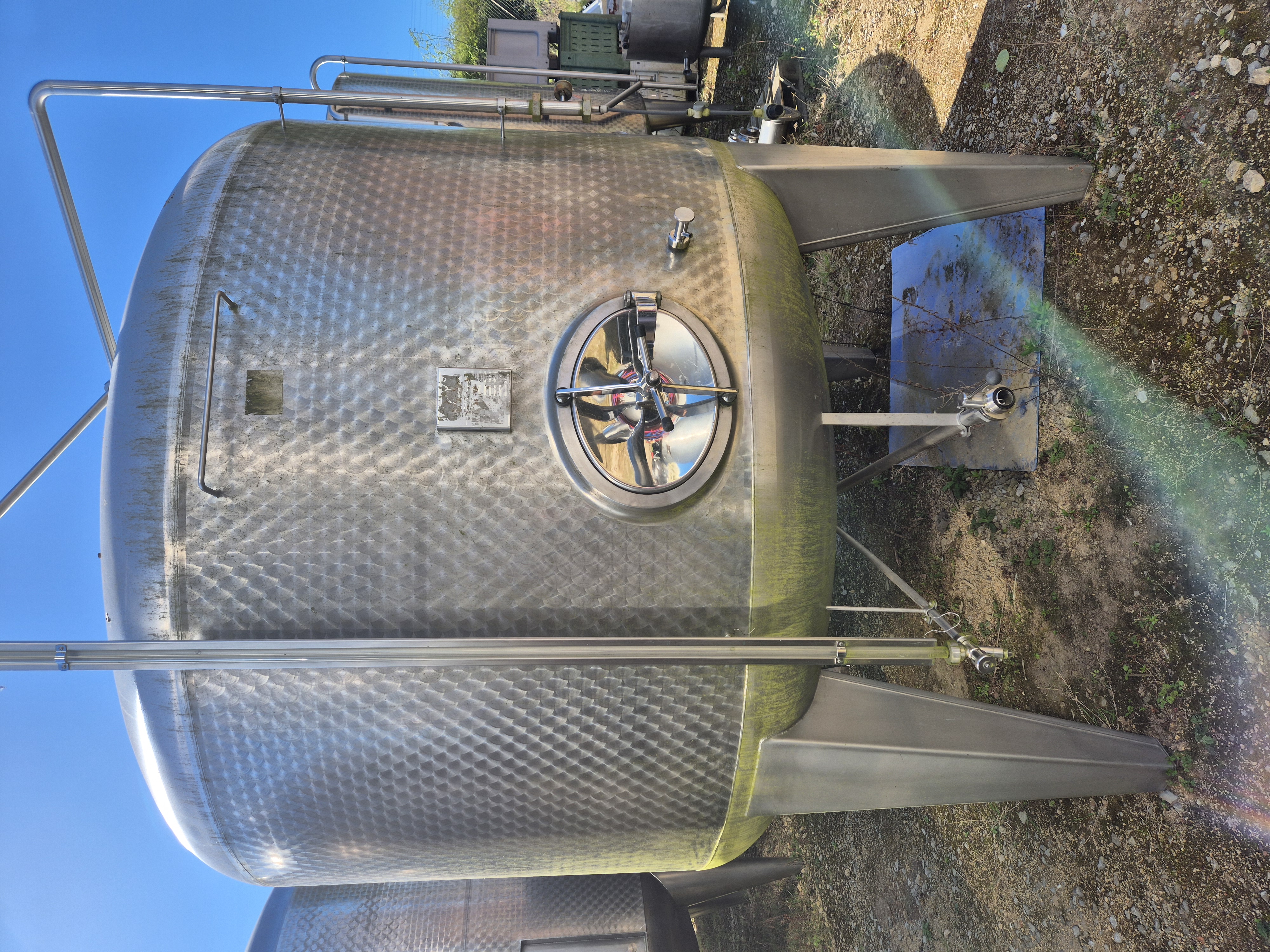 Used Moeschle 9,500 Litre Stainless Steel Single Skin Tank