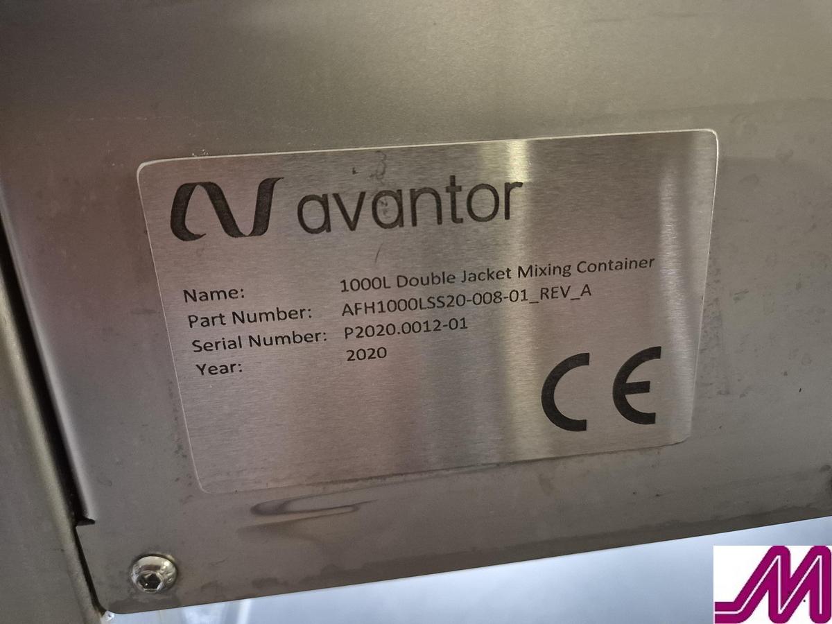 Used 2020 Avantor 1000 L Double Jacketed Mixing Container