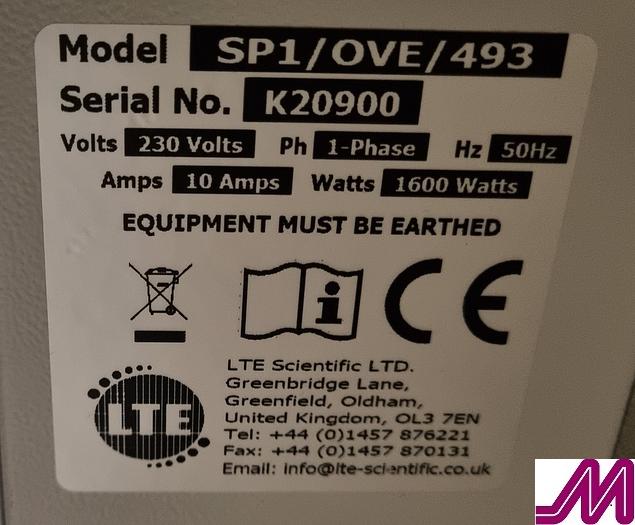 Used LTE Scientific Unused OP150 Bench Top Electric Lab Oven SP1/OVE/493