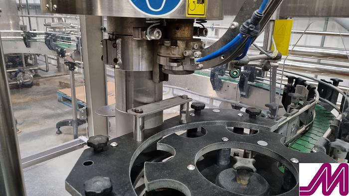 Used 2015 Raveco 12-12-1 Tribloc Carbonated Glass Bottle Rinser - Filler - Crowner