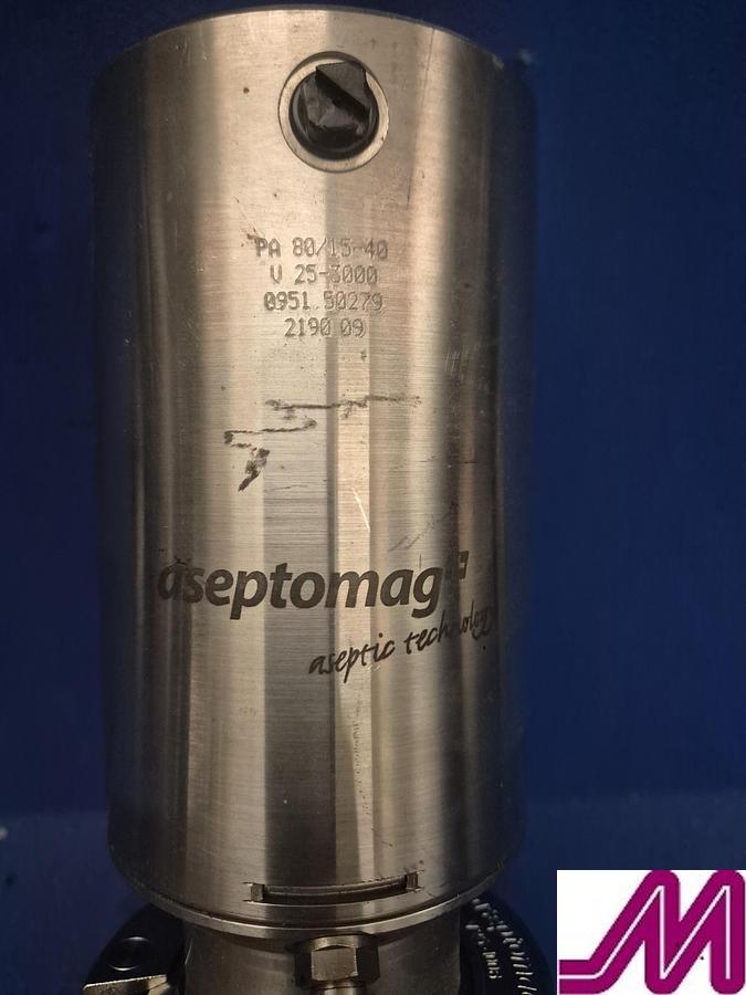 Used GEA Tuchenhagen Aseptomag Shut Off Valve with Control Head DN40