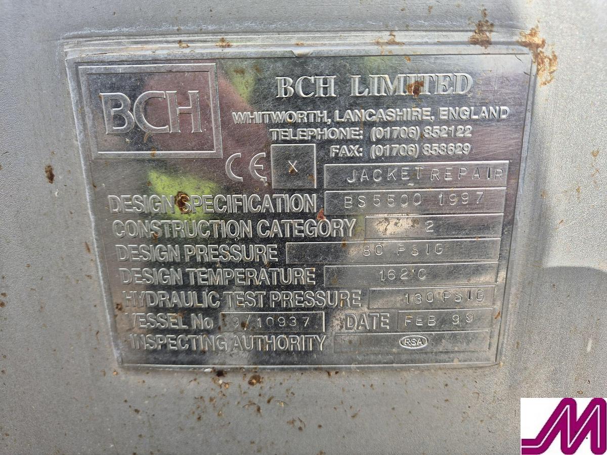Used BCH 2,000 Litre Jacketed Cooking Vessel with Over Scrape Wall Agiator