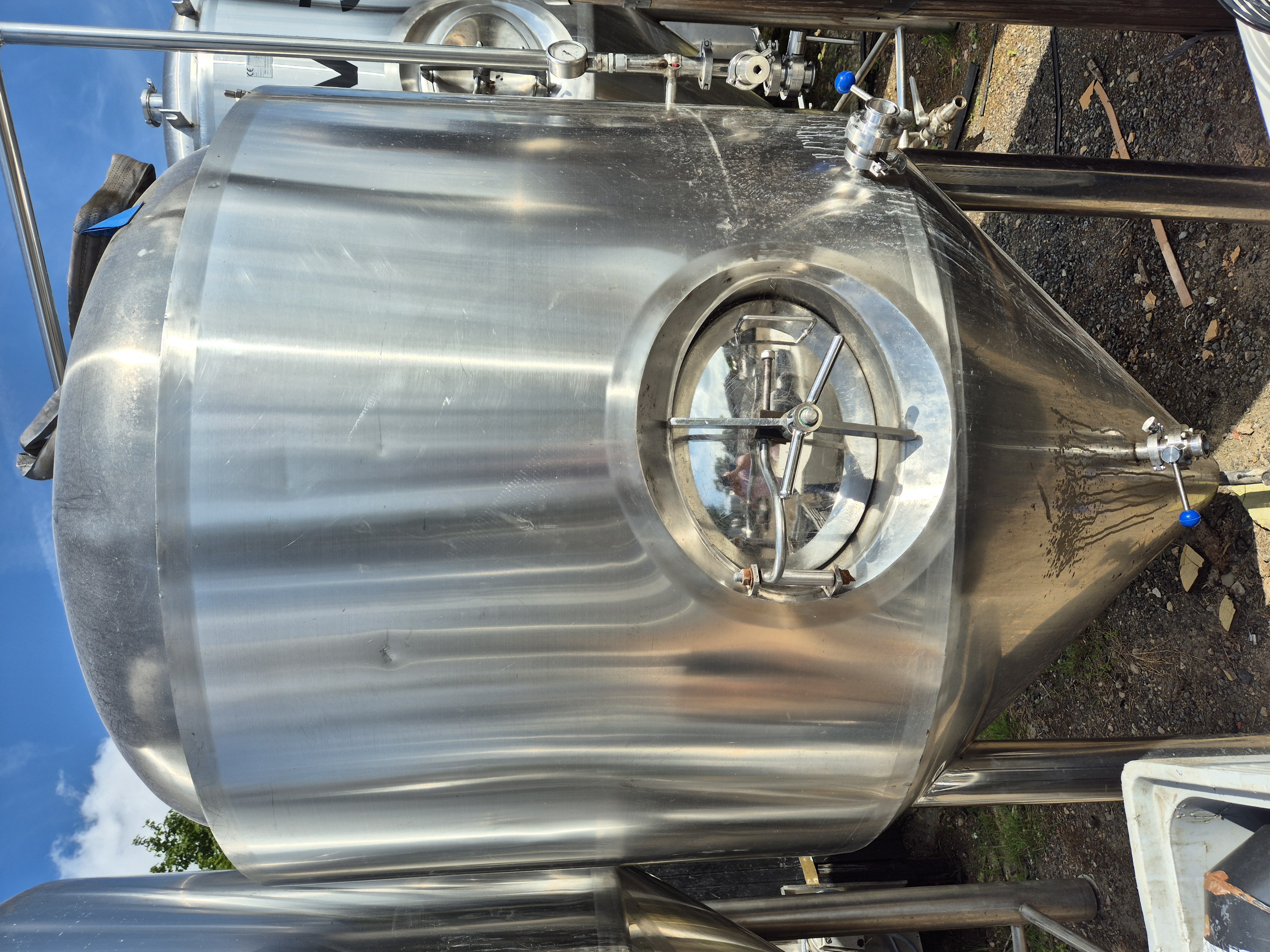 Used 1,000 Litre Stainless Steel Cylindro Conical Fermenting Vessel
