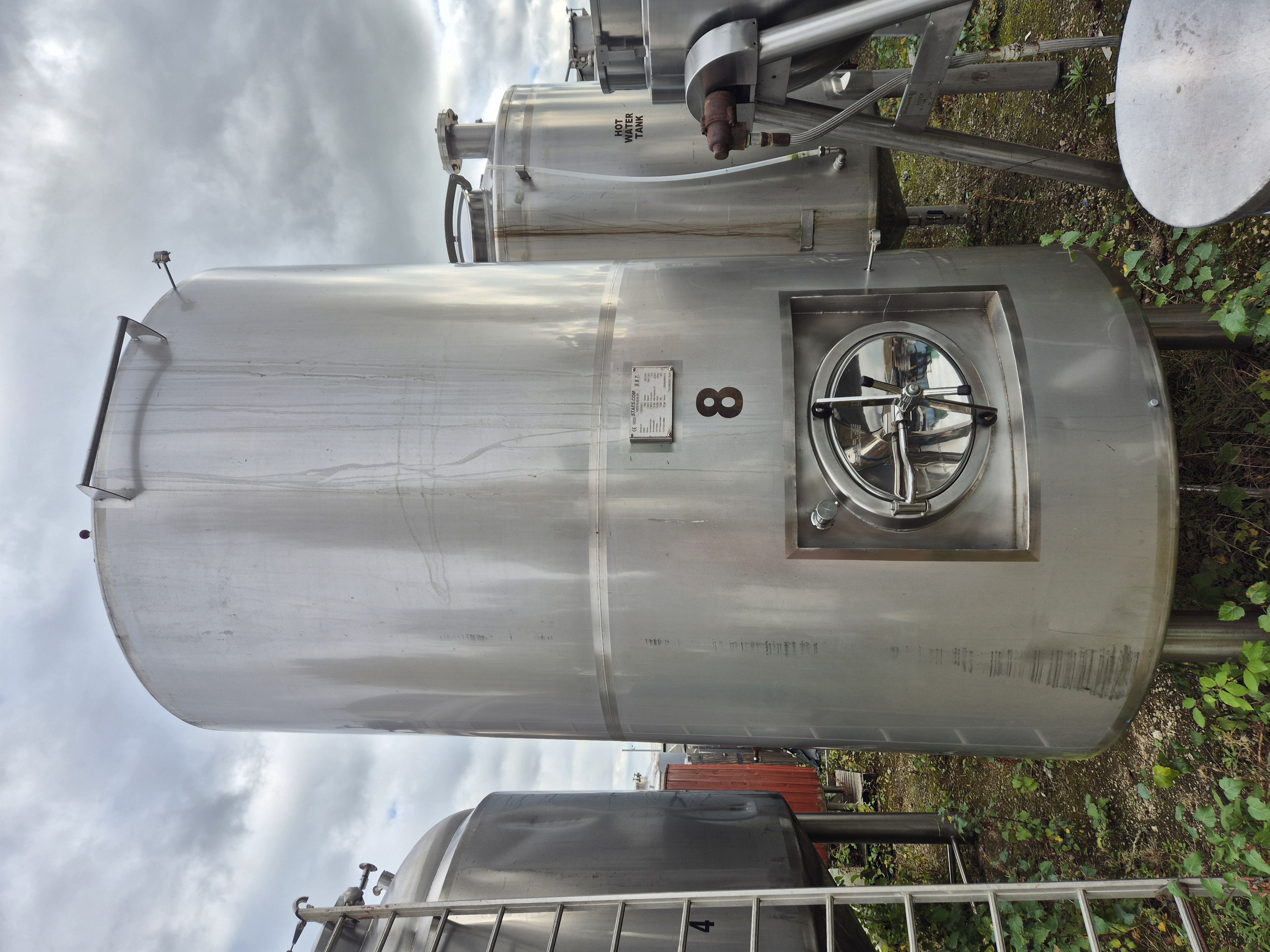 Used 2015 Staes 3,500 Litre Stainless Steel Jacketed Tank