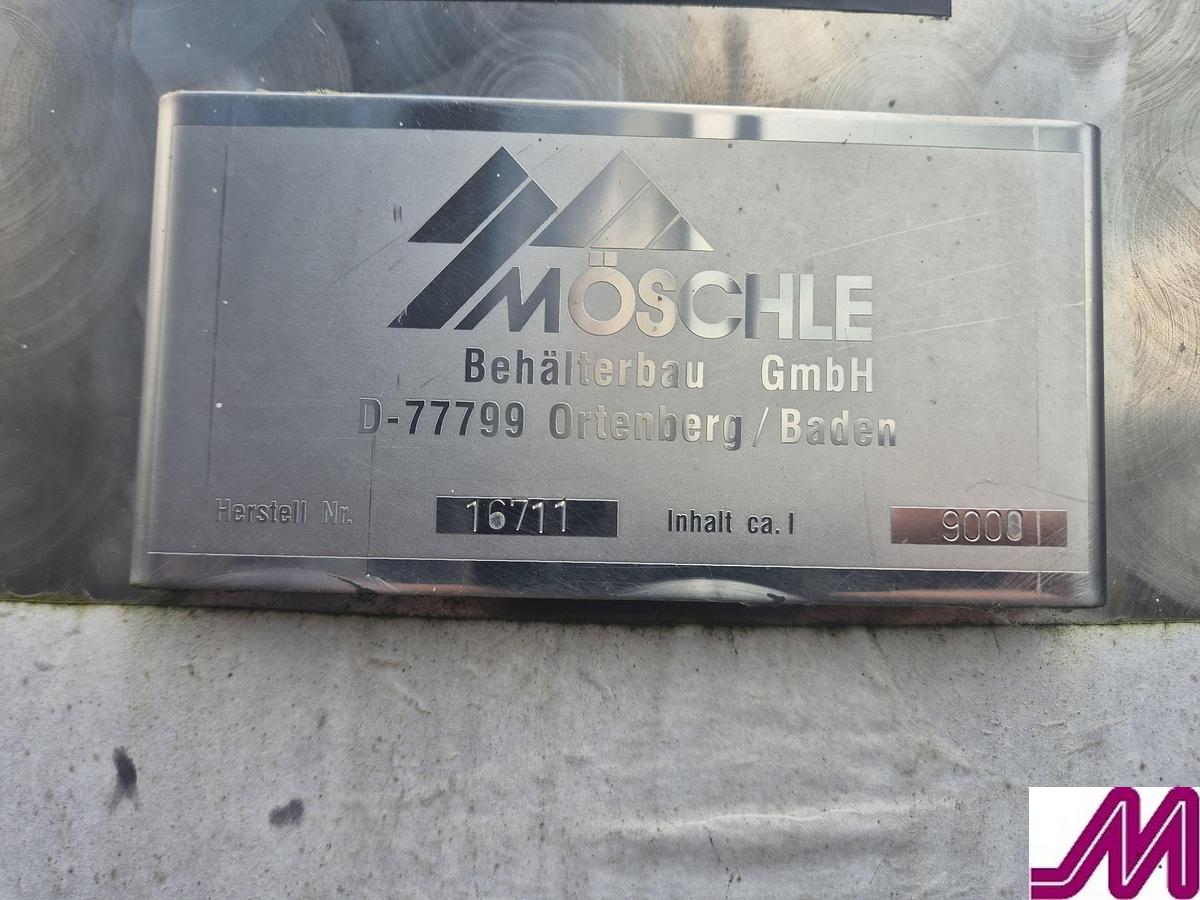 Used 2001 Moeschle 9,000 Litre Mash Tun Vessel