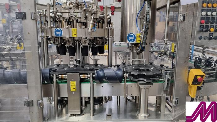 Used 2015 Raveco 12-12-1 Tribloc Carbonated Glass Bottle Rinser - Filler - Crowner