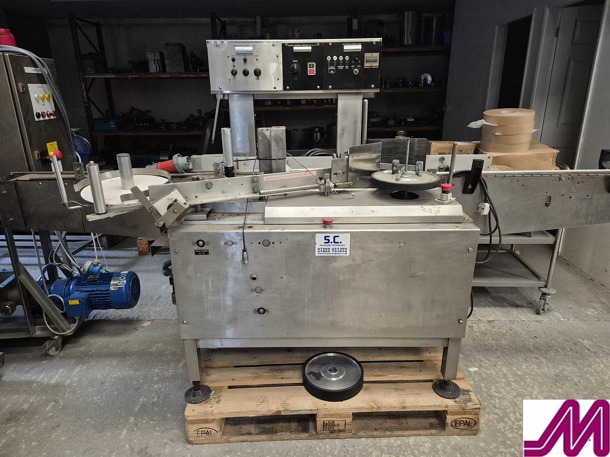 Used Newman 5FL automatic wraparound labelling machine